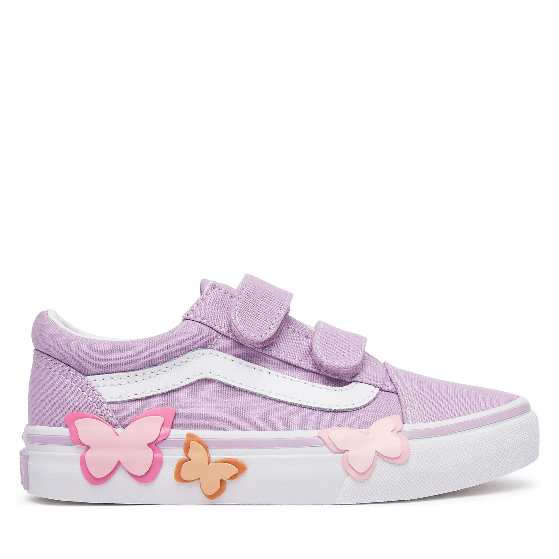 Детски кецове Vans Old Skool Butterfly VN000EBRFSF1 виолетови – Детски ниски кецове
