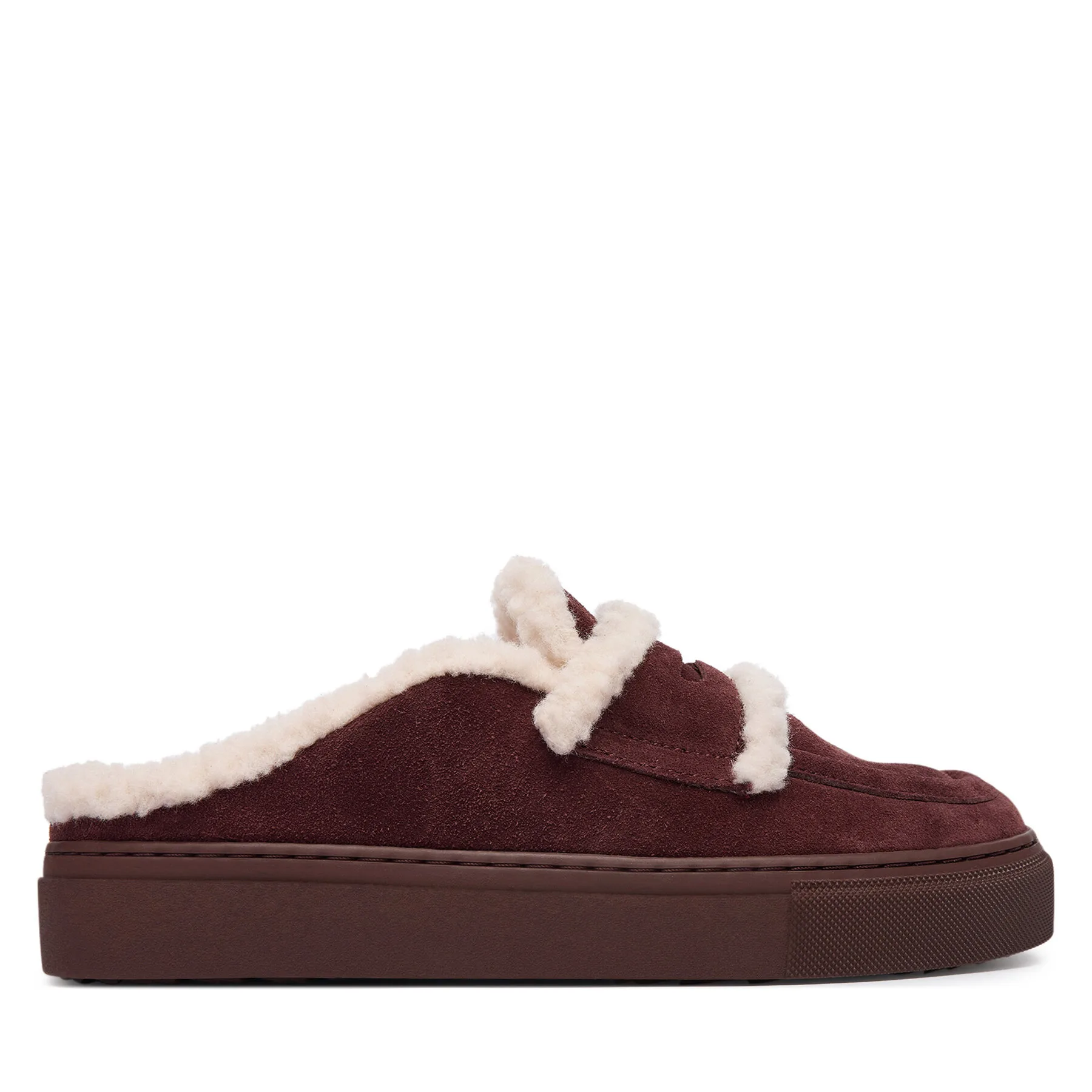 Чехли Inuikii Mule Wool 1004.017.0011 Тъмнокафяв – Дамски чехли
