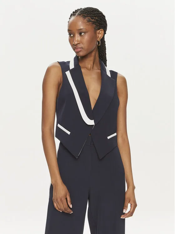 Maryley Елек 24EB214/04BL Тъмносин Regular Fit – Дамски елеци
