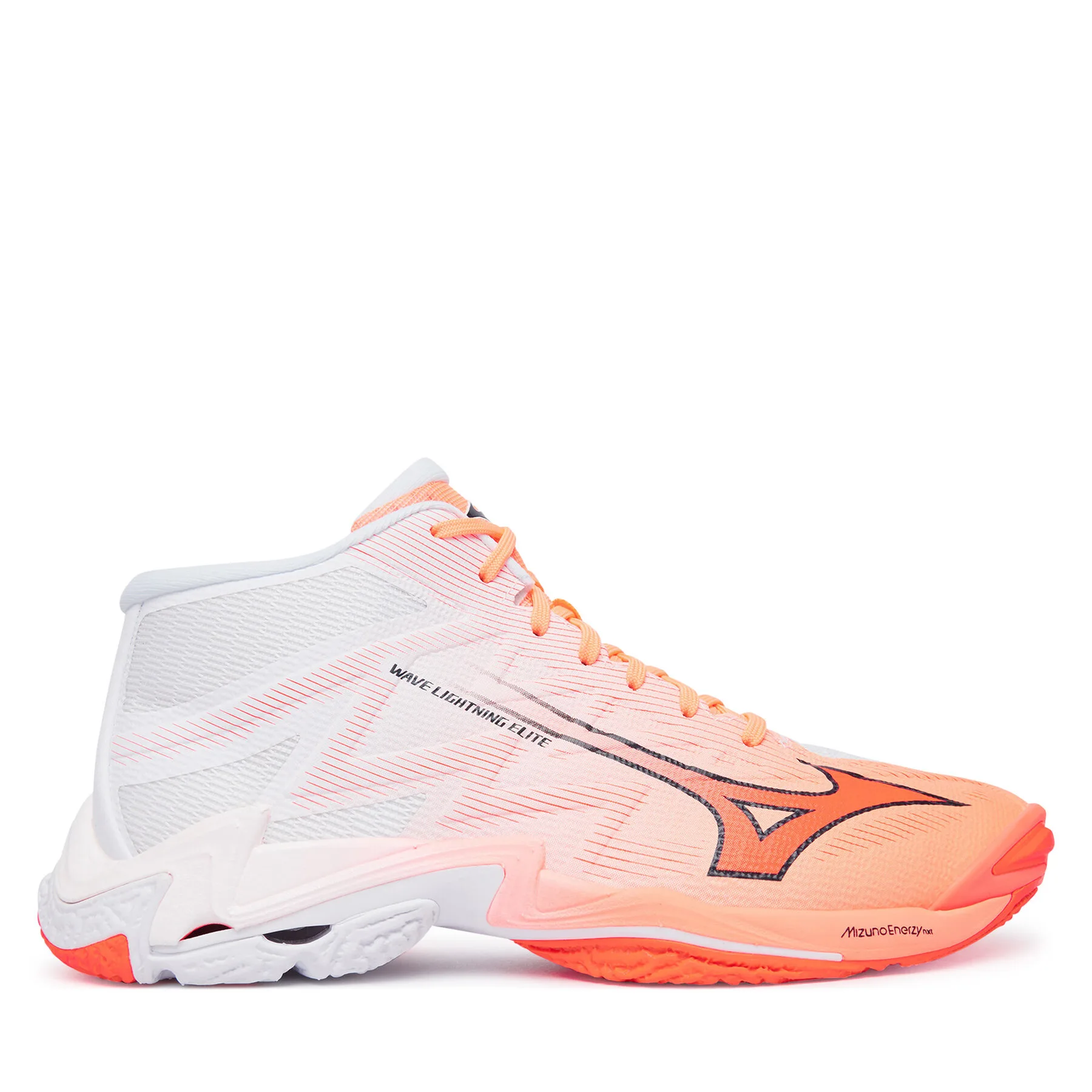 Мъжки обувки за зала Mizuno Wave Lightning Elite Mid коралови – Обувки за спортове на закрито
