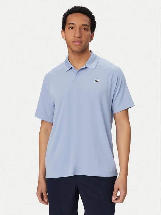 Мъжка поло тениска Lacoste DH0159 светлосиня – Мъжки поло тениски