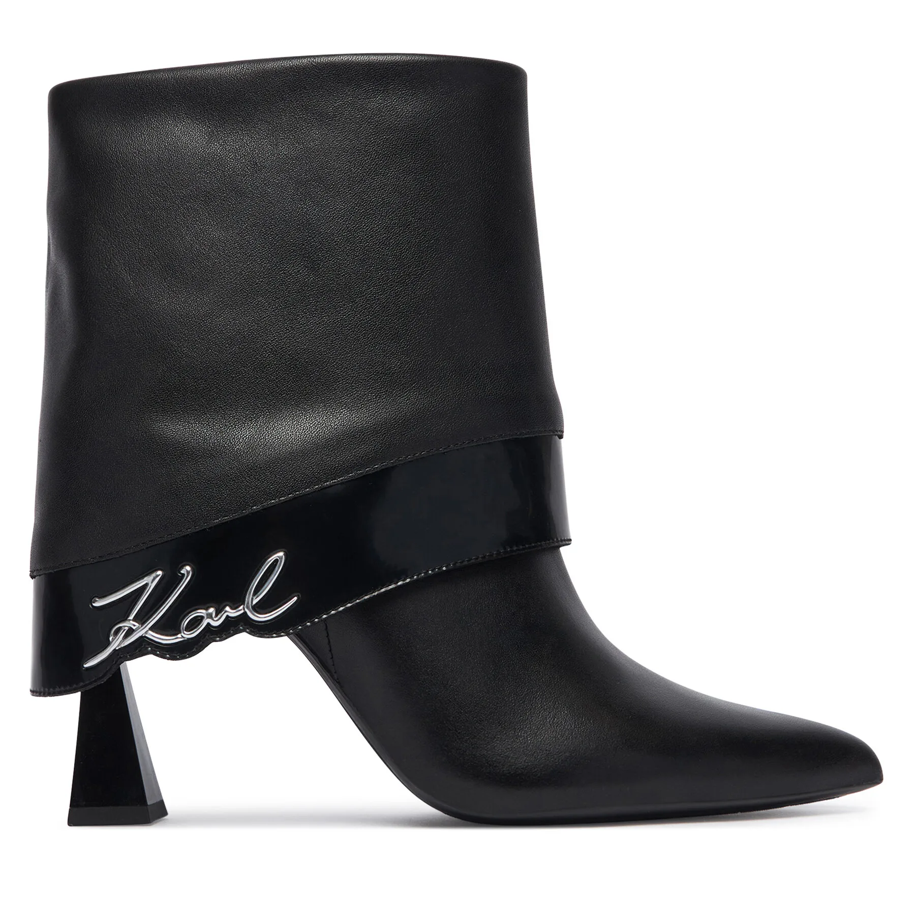 Боти KARL LAGERFELD Debutante KL32051 Черен – Дамски боти на ток