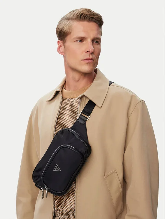 Guess Чанта за кръст Milano HMMINY P6331 Черен – Дамски чанти