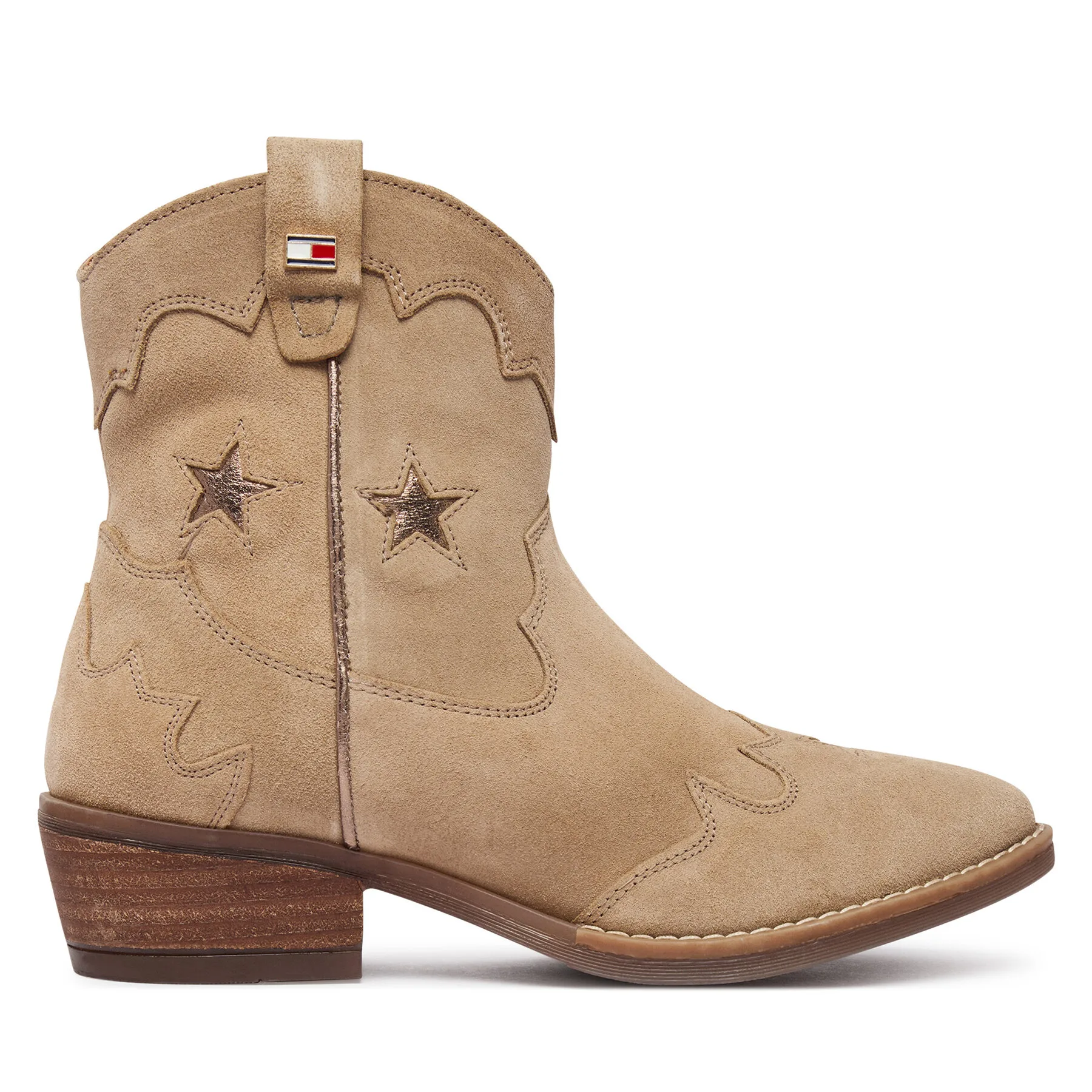 Каубойски обувки Tommy Hilfiger T3A5-35196-1429 Бежов – Боти за момичета