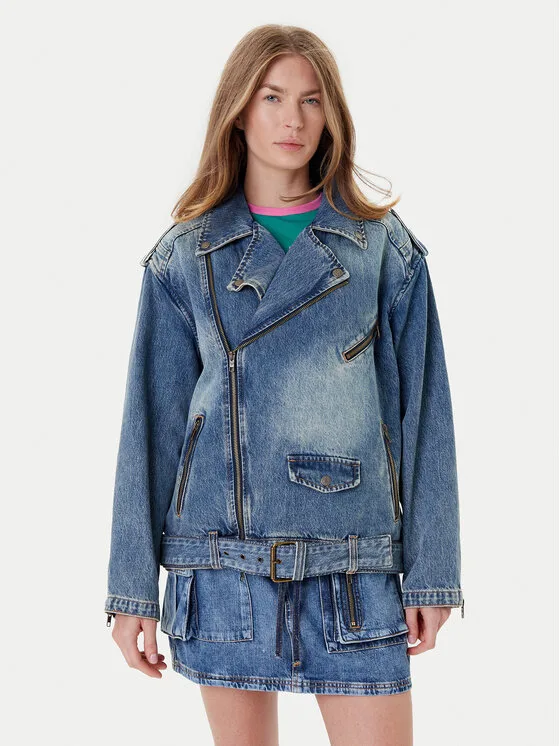 Guess Дънково яке W5YN70 D4XYZ Син Regular Fit – Дамски дънкови якета
