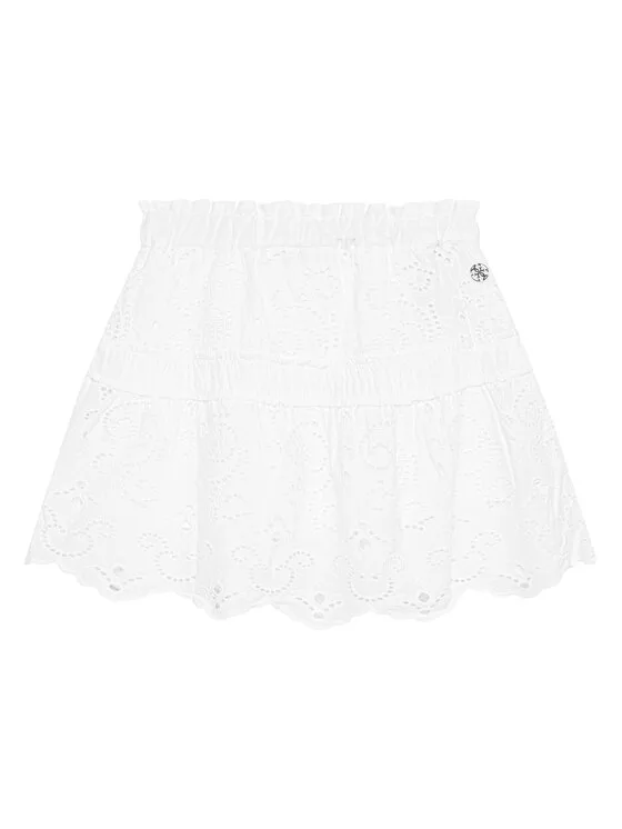 Guess Пола J5GD35 WH7D0 Бял Regular Fit – Детски поли