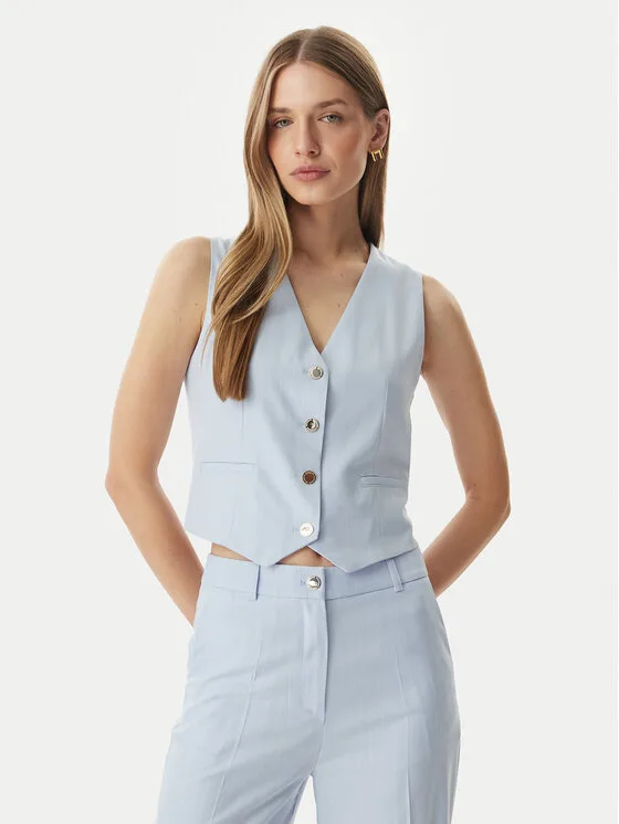 Morgan Елек 261-CALCI.F Светлосин Regular Fit – Дамски елеци
