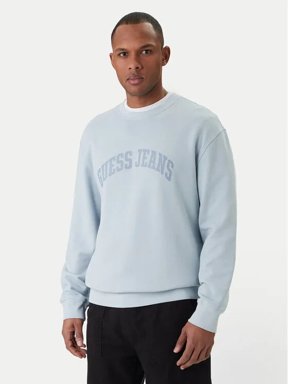 Guess Jeans Суитшърт M6GQA6 KCPR1 Син Regular Fit – Мъжки суитшърти без цип