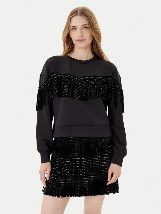 Дамски суитшърт DKNY черен – Дамски суитшърти без цип