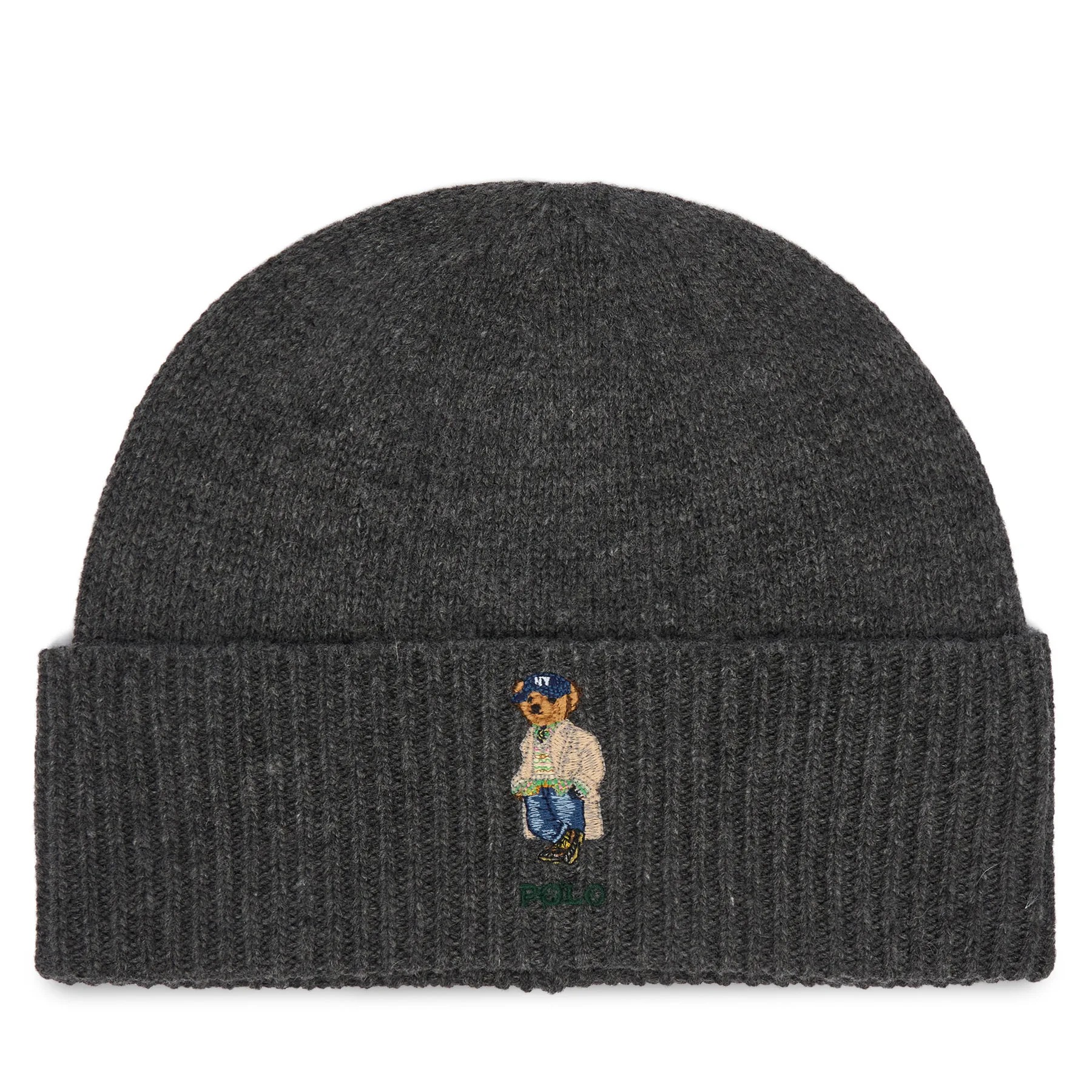 Мъжка зимна шапка Polo Ralph Lauren сива – Зимни шапки