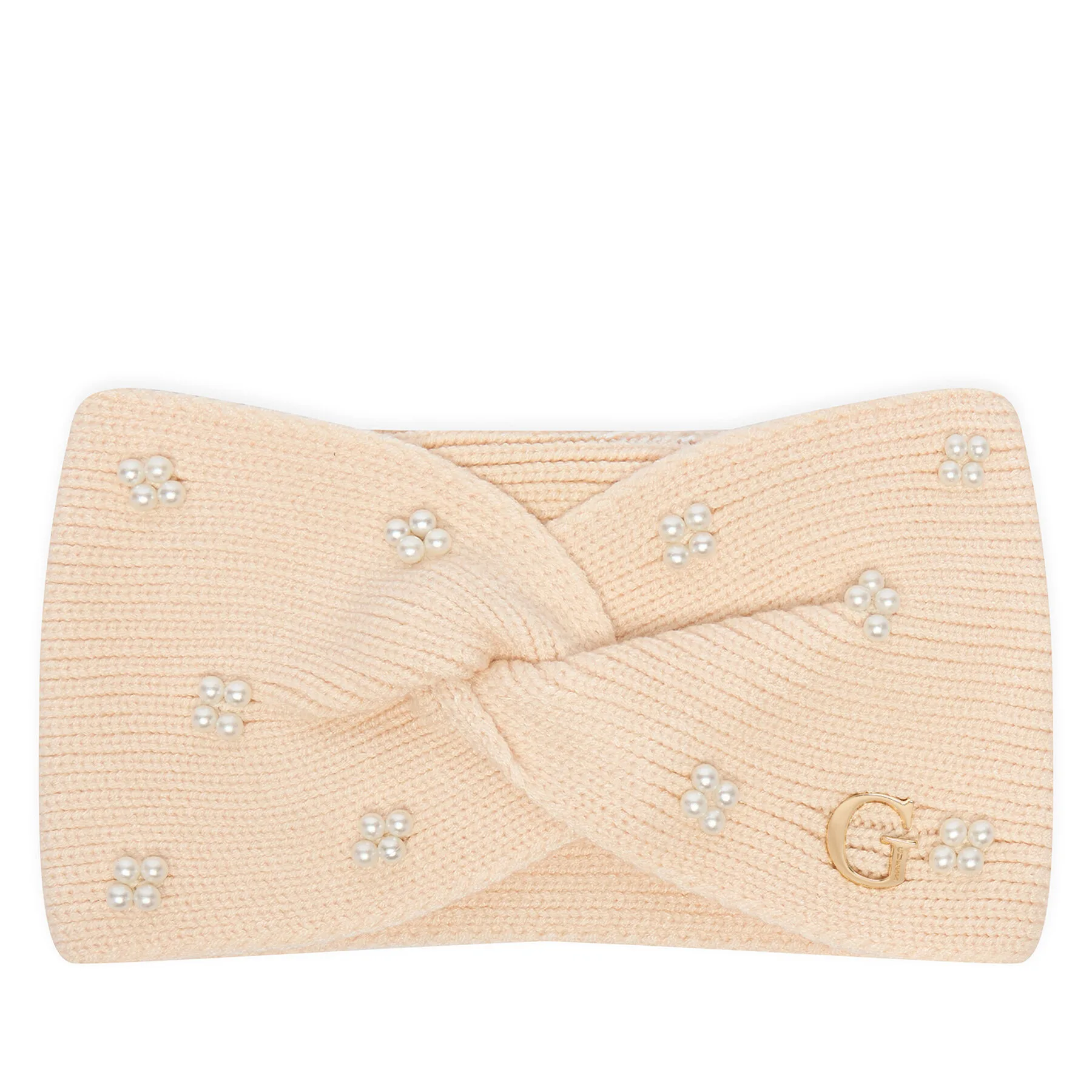 Дамска диадема Guess светлобежова – Ленти за глава и наушници