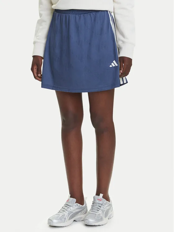 Дамска мини пола adidas Stadium Tennis Inspired Jacquard синя – Дамски мини поли