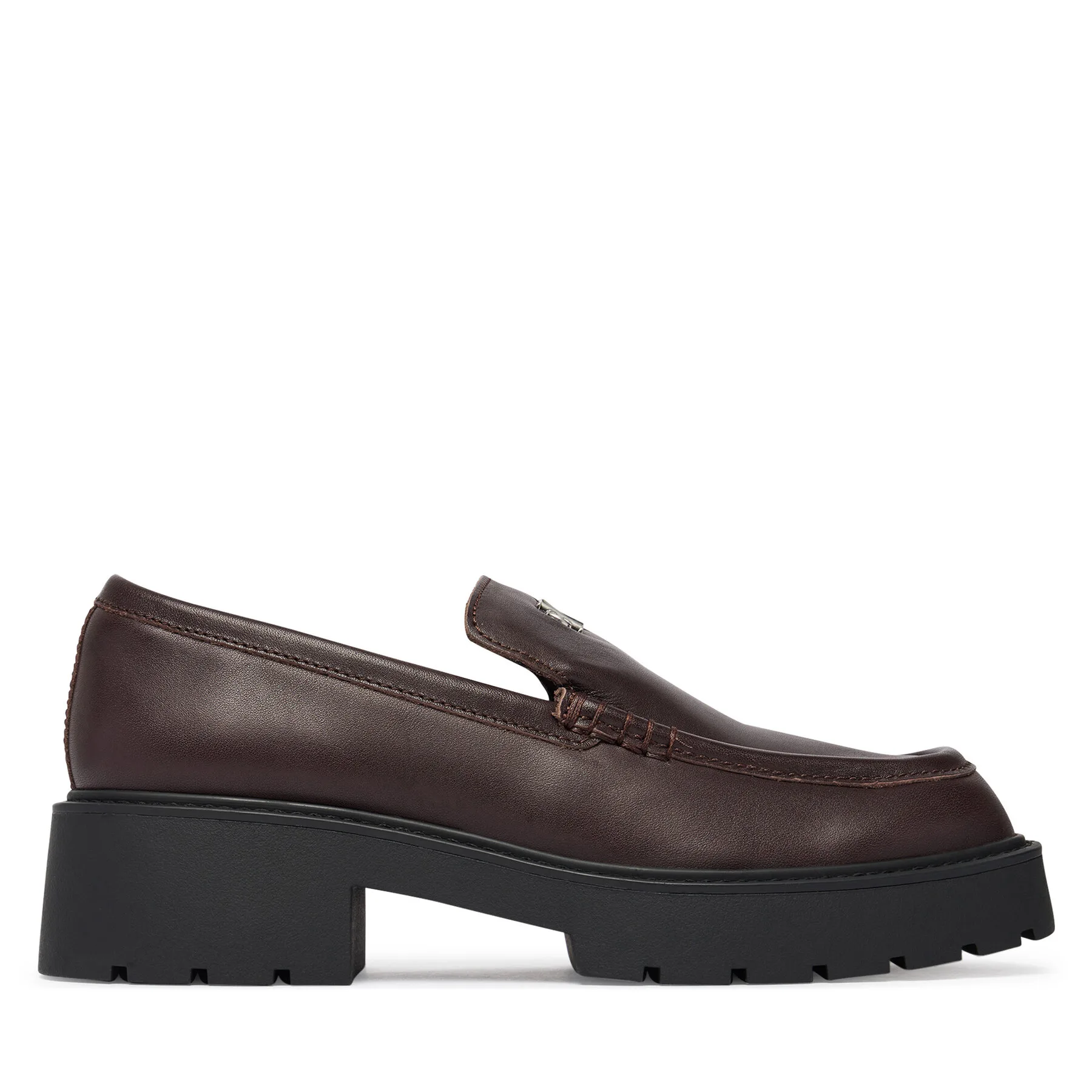 лоуфъри с дебела подметка Calvin Klein HW0HW03044 Бордо – Дамски лоуфъри