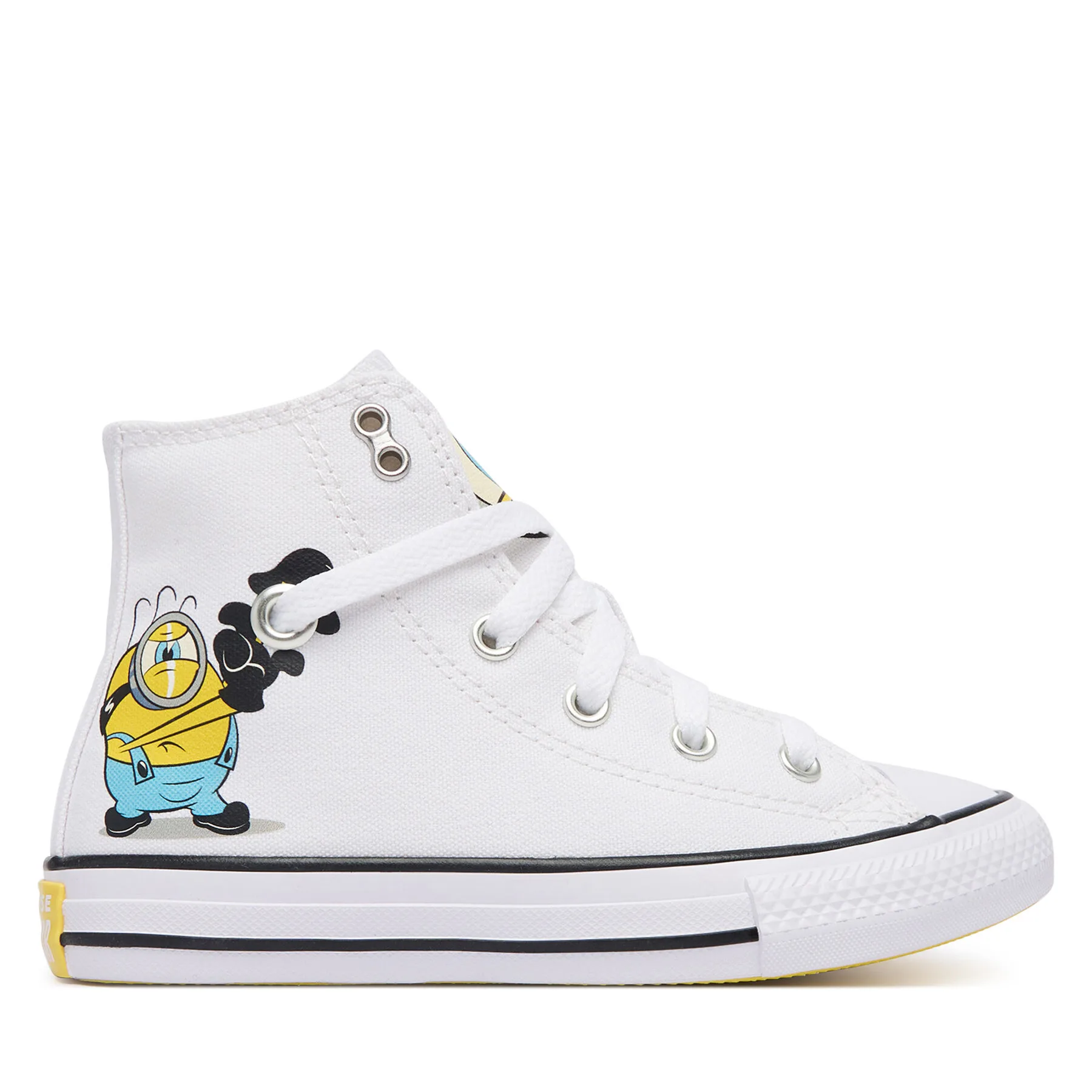 Кецове Converse Converse x Minions Chuck Taylor All Star A21405C Бял – Детски високи кецове