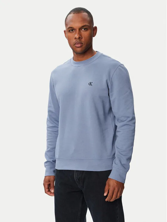 Мъжки суитшърт Calvin Klein Jeans LV04RG275G син – Мъжки суитшърти без цип