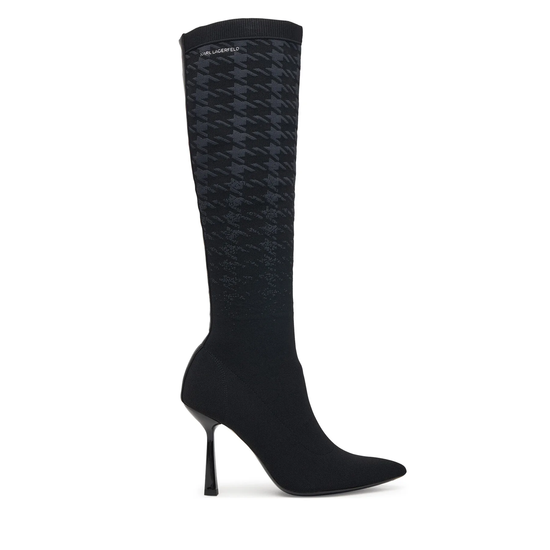 Ботуши KARL LAGERFELD Pandara KL31390 Черен – Дамски ботуши на ток