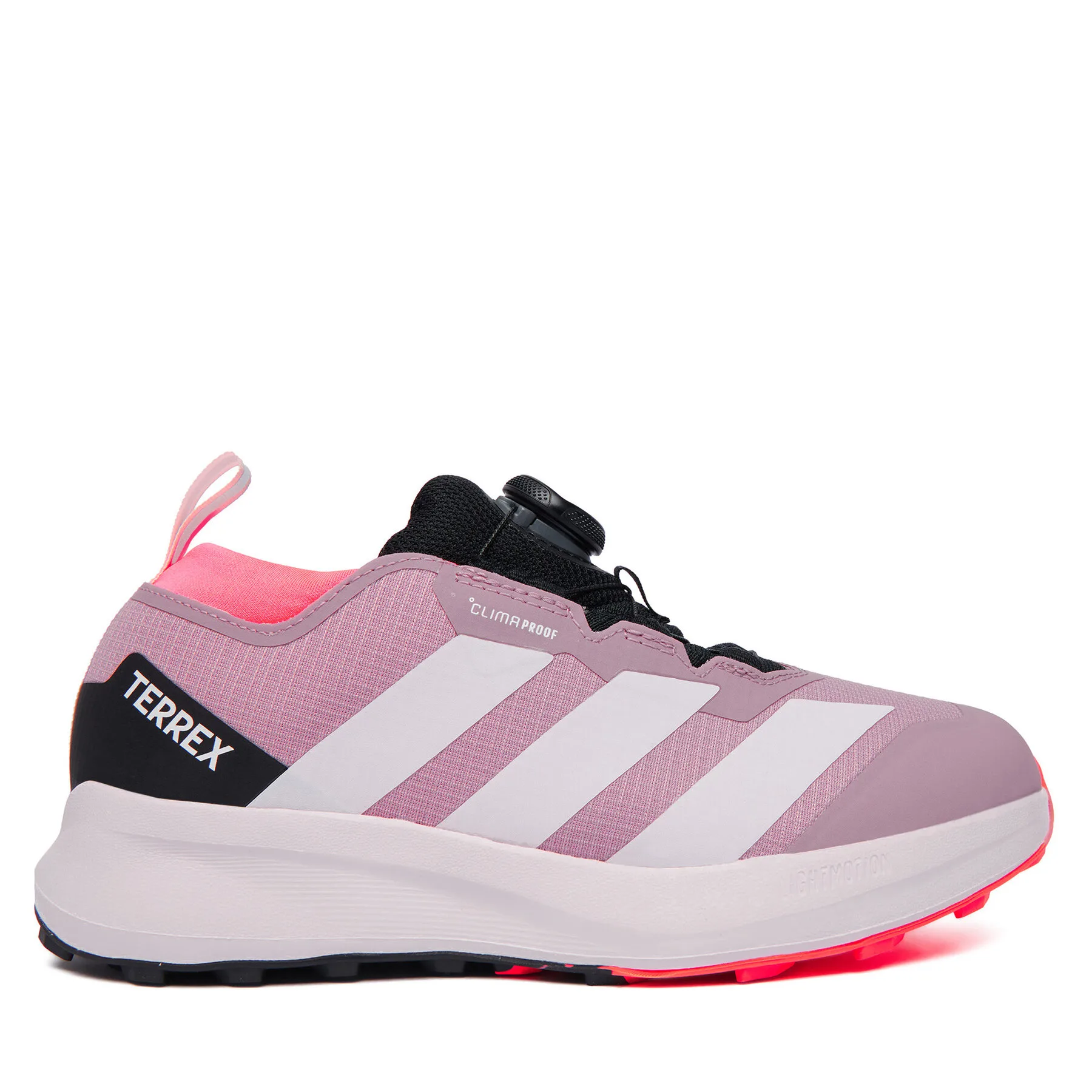 Детски туристически обувки adidas Terrex Agravic Boa розови – Детски ниски трекинг обувки
