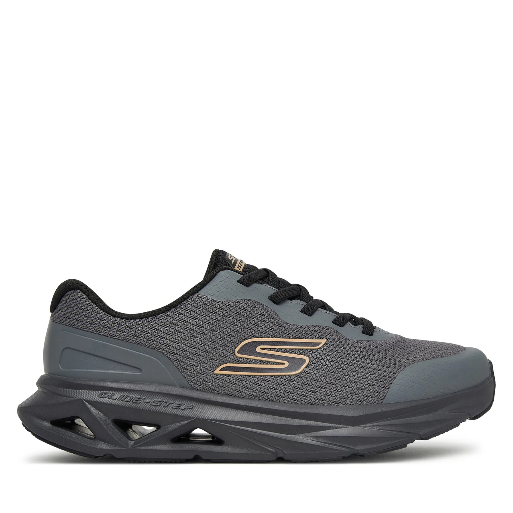 Мъжки маратонки за бягане Skechers Glide Step Vortex Avalin тъмносиви