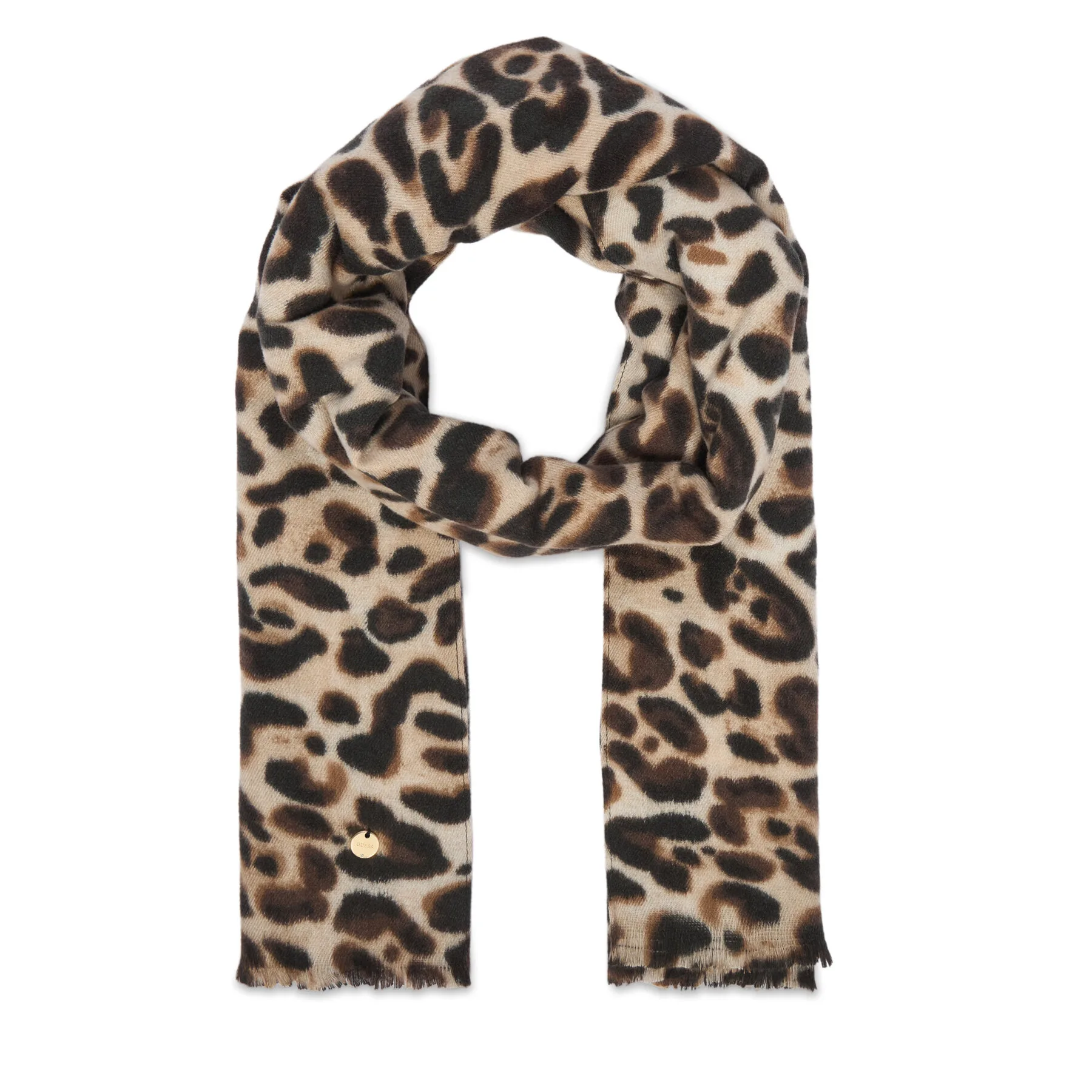 Зимен шал Guess AW5673 POL03 Кафяв – Шалове