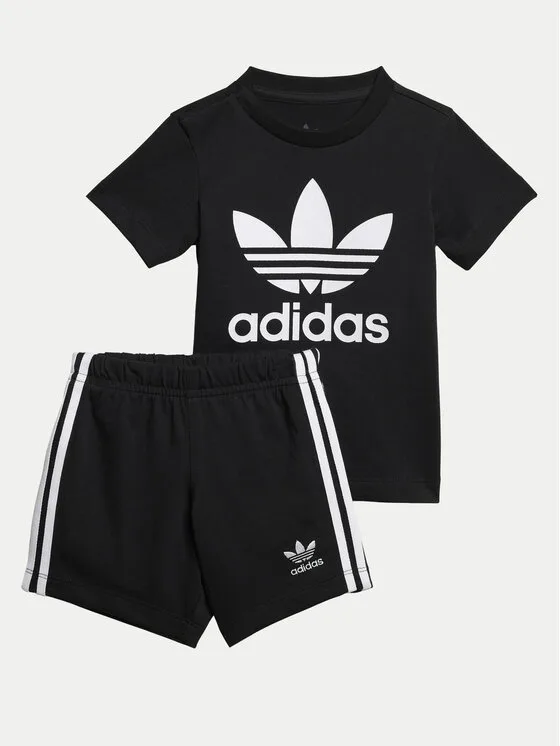 Детски комплект тишърт и панталонки adidas черен – Детски комплекти