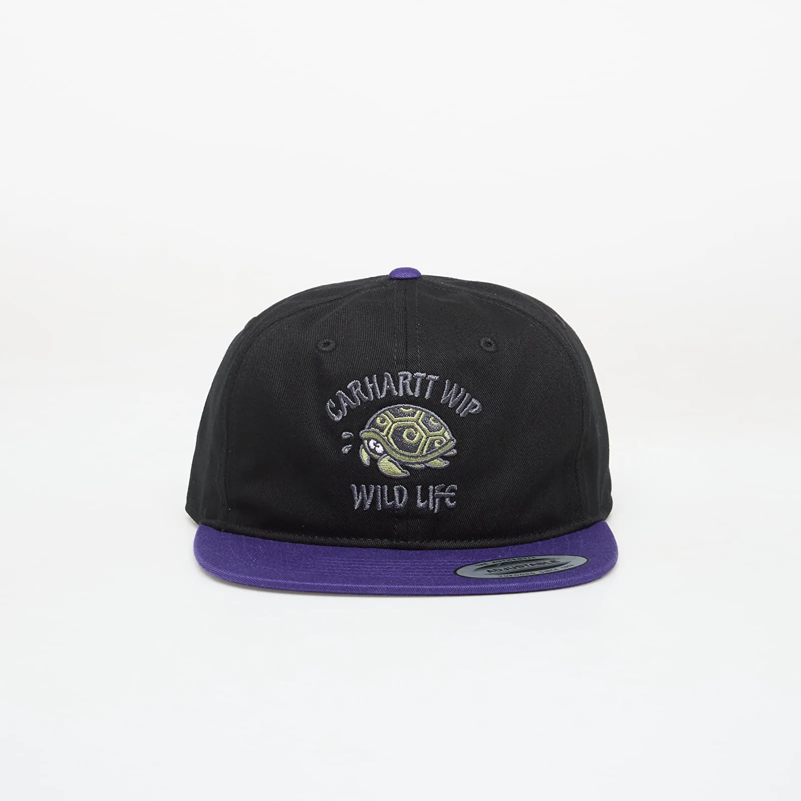 Мъжка шапка с козирка Carhartt WIP Wild Life черна – Black – Шапки с козирка