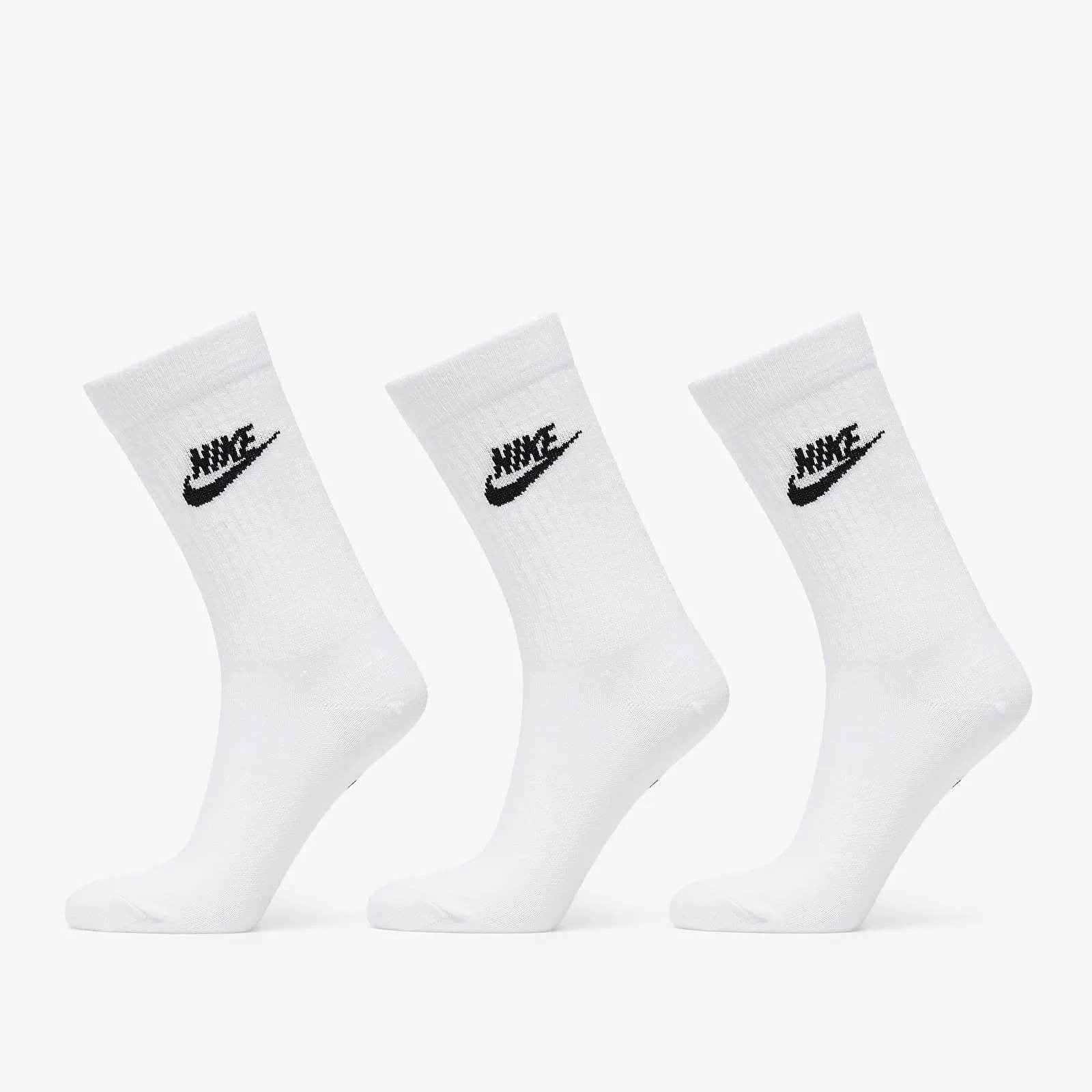 Чорапи Nike Sportswear Everyday Essential Crew Socks 3-Pack White/ Black XL – White|Black