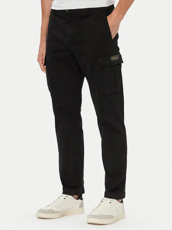 Aeronautica Militare Карго панталони 262PA1740UCT04381 Черен Regular Fit – Мъжки текстилни панталони