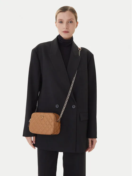 Guess Дамска чанта HWQG96 73140 Бежов – Дамски вечерни чанти