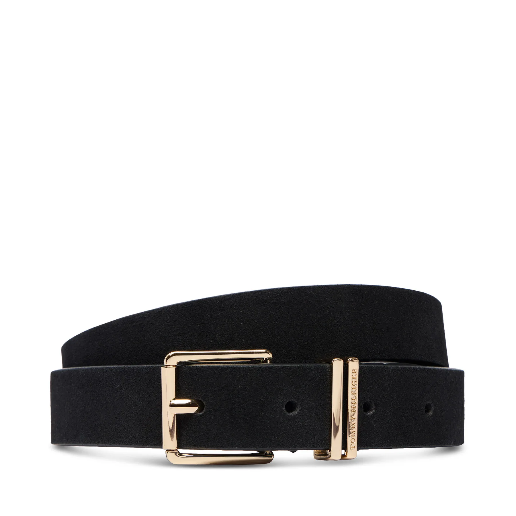 Колан Tommy Hilfiger Th Square 2.5 Nb AW0AW19143 Черен – Дамски колани