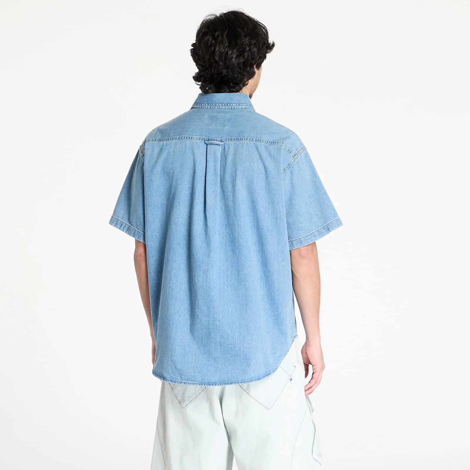 Риза Carhartt WIP Lucas синя – Blue Bleached – Ризи