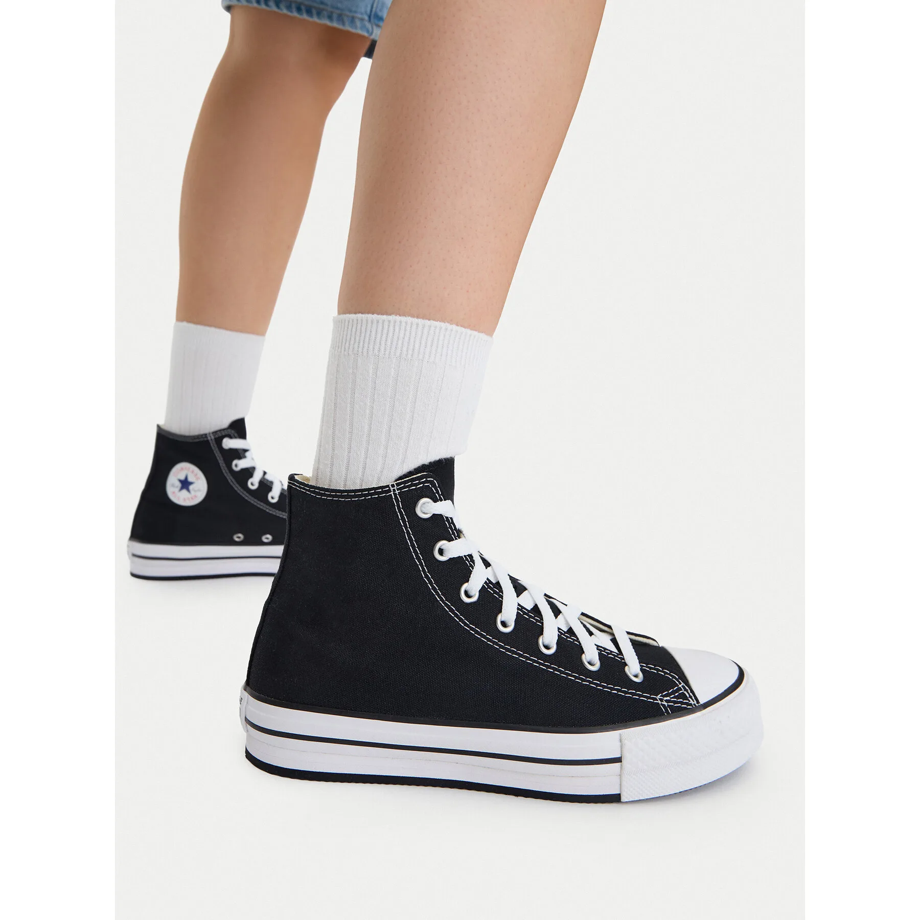 Кецове Converse Chuck Taylor All Star Eva Lift Hi 272855C Черен – Дамски високи кецове
