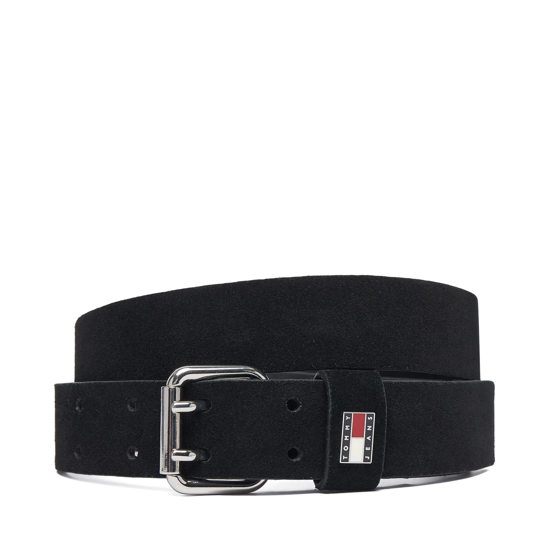 Колан Tommy Jeans Tjw Square 3.0 Suede AW0AW19300 Черен – Дамски колани
