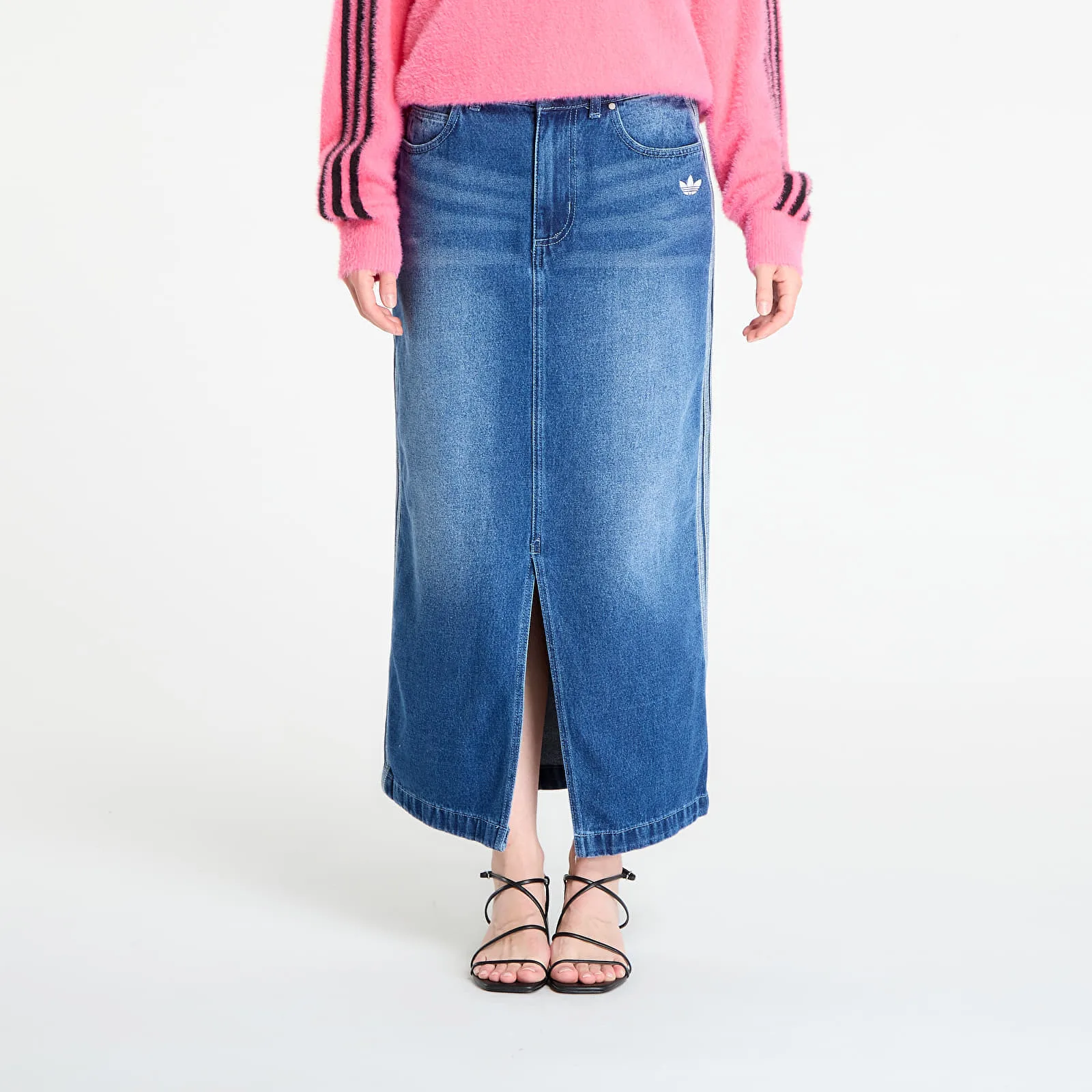 Пола adidas Adicolor 3-Stripes Denim Pencil Skirt Indigo Denim S/36 – Дамски поли