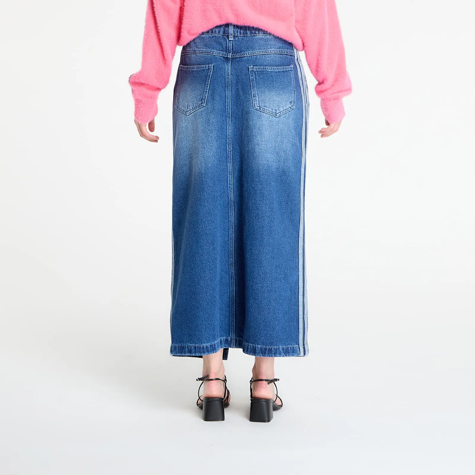 Пола adidas Adicolor 3-Stripes Denim Pencil Skirt Indigo Denim S/36 – Дамски поли