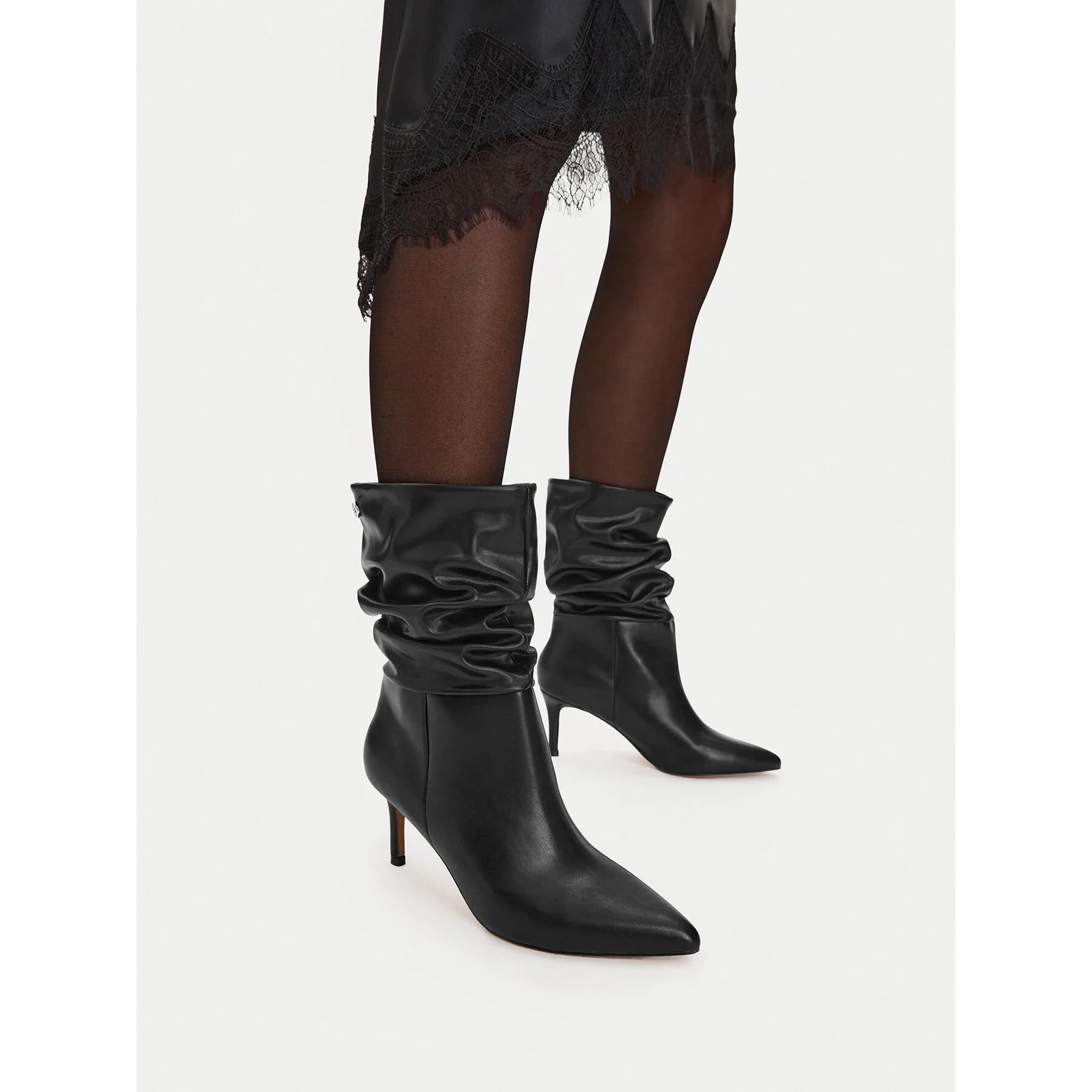 Дамски боти на ток Nine West SAMIRA-02 черни – Черен