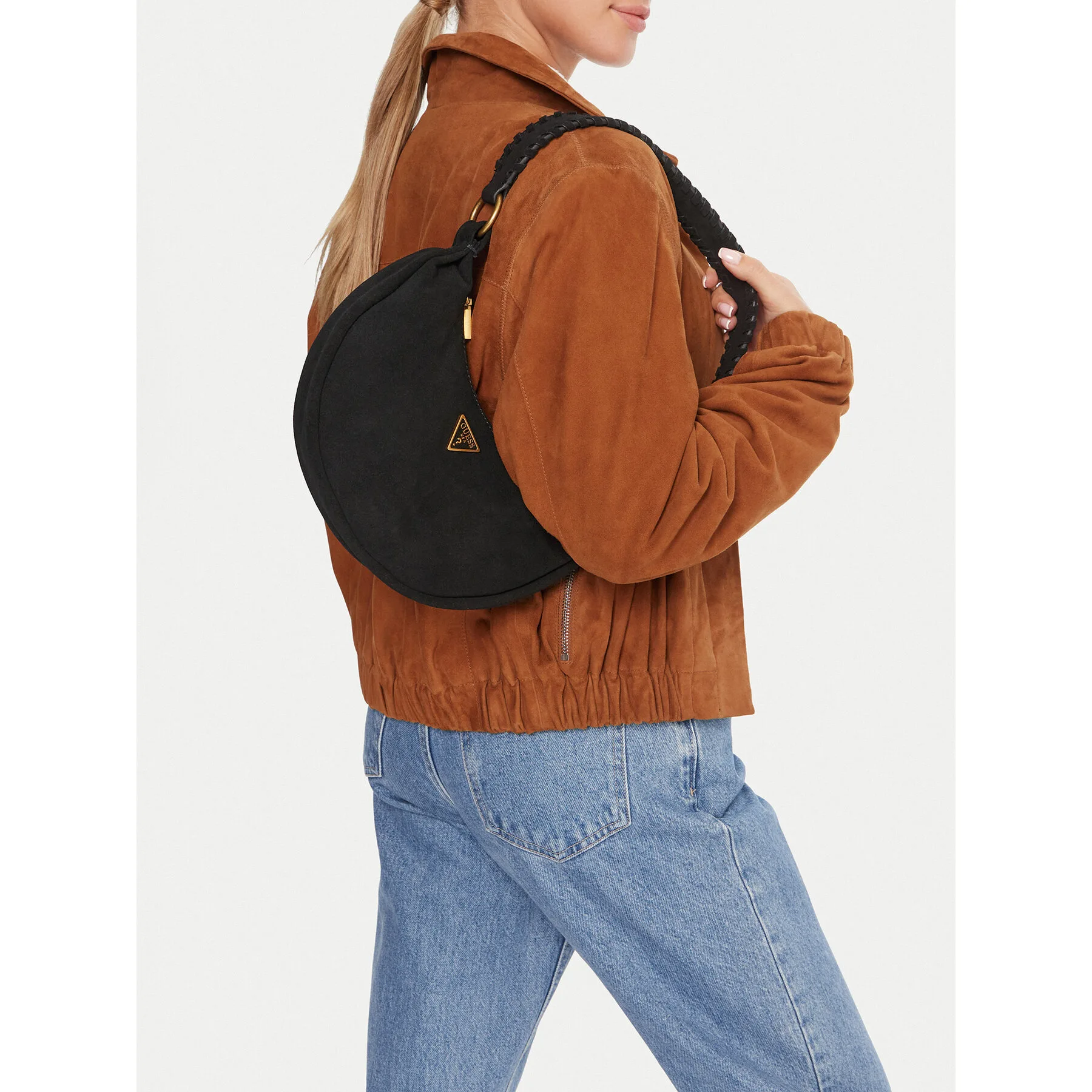 Дамска чанта Guess Amita Mini HWSB95 черна – Черен – Класически дамски чанти
