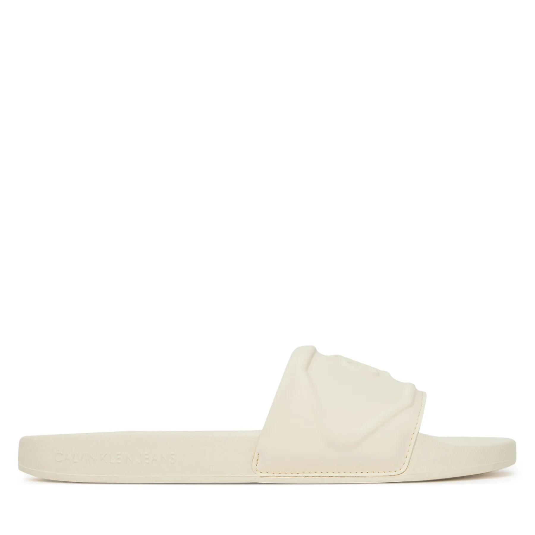 Дамски чехли Calvin Klein Jeans Slide Pu Hf Mg кремави