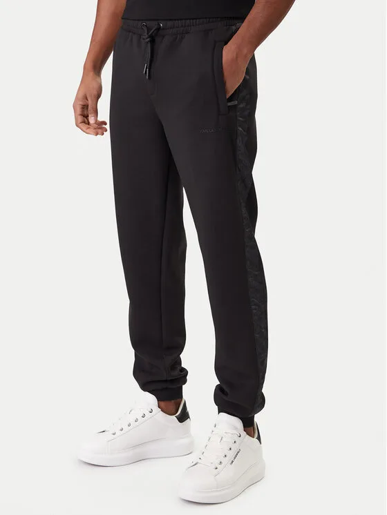 KARL LAGERFELD Долнище анцуг 705001 561902 Черен Regular Fit – Мъжки спортни панталони