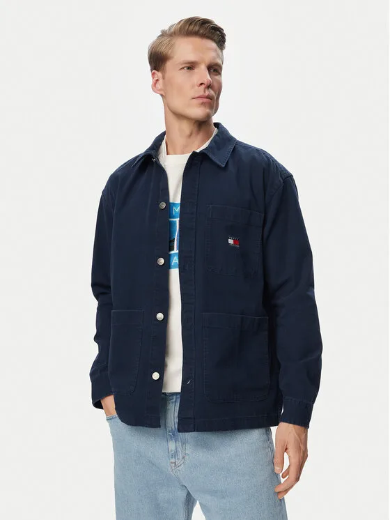 Мъжко дънково яке Tommy Jeans тъмносиньо – Мъжки дънкови якета