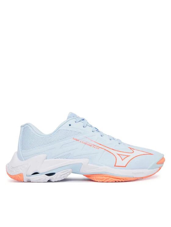 Дамски обувки за зала Mizuno Wave Lightning Elite светлосини – Обувки за спортове на закрито