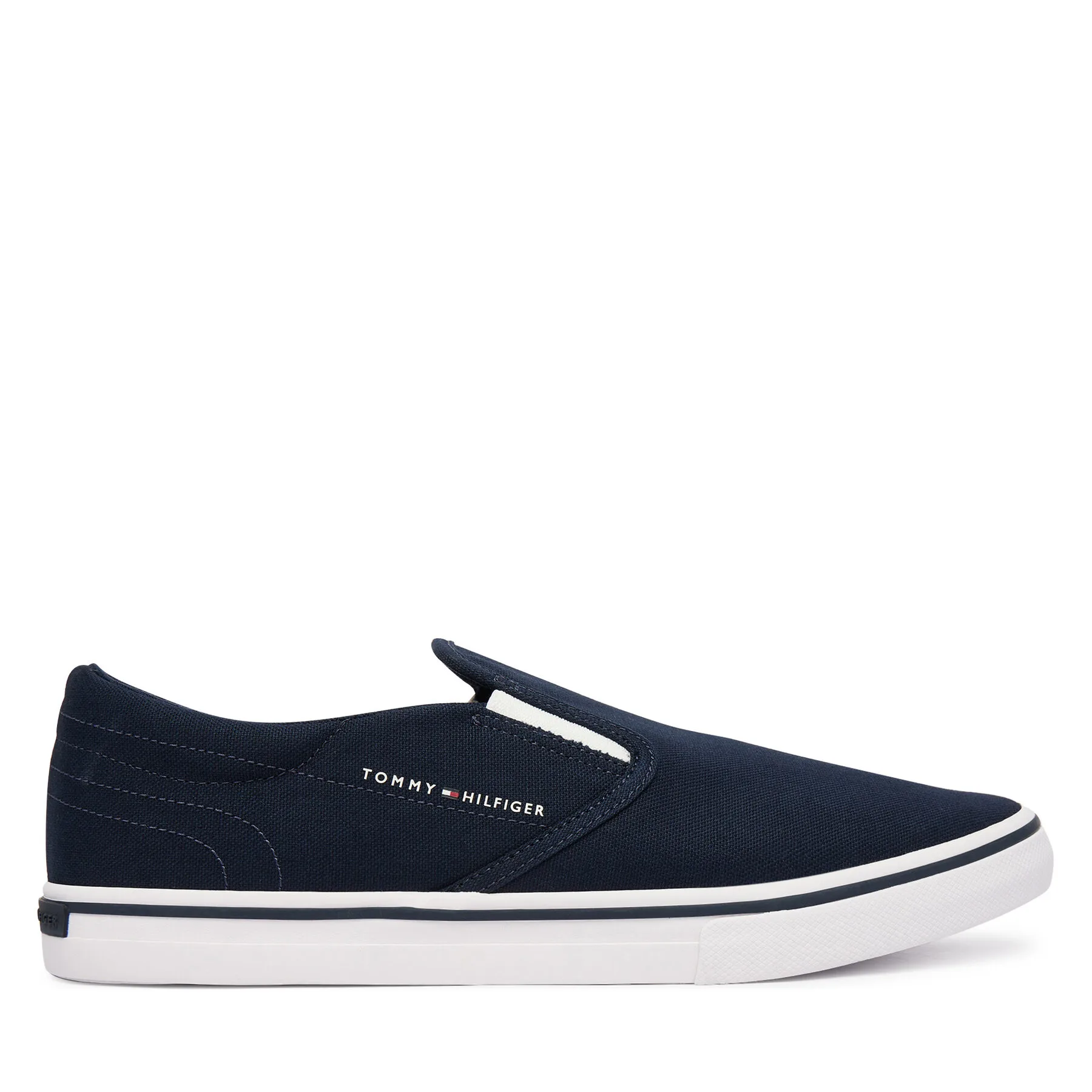 Гуменки Tommy Hilfiger Vulc Core Slip On FM0FM05689 Тъмносин – Мъжки ниски кецове