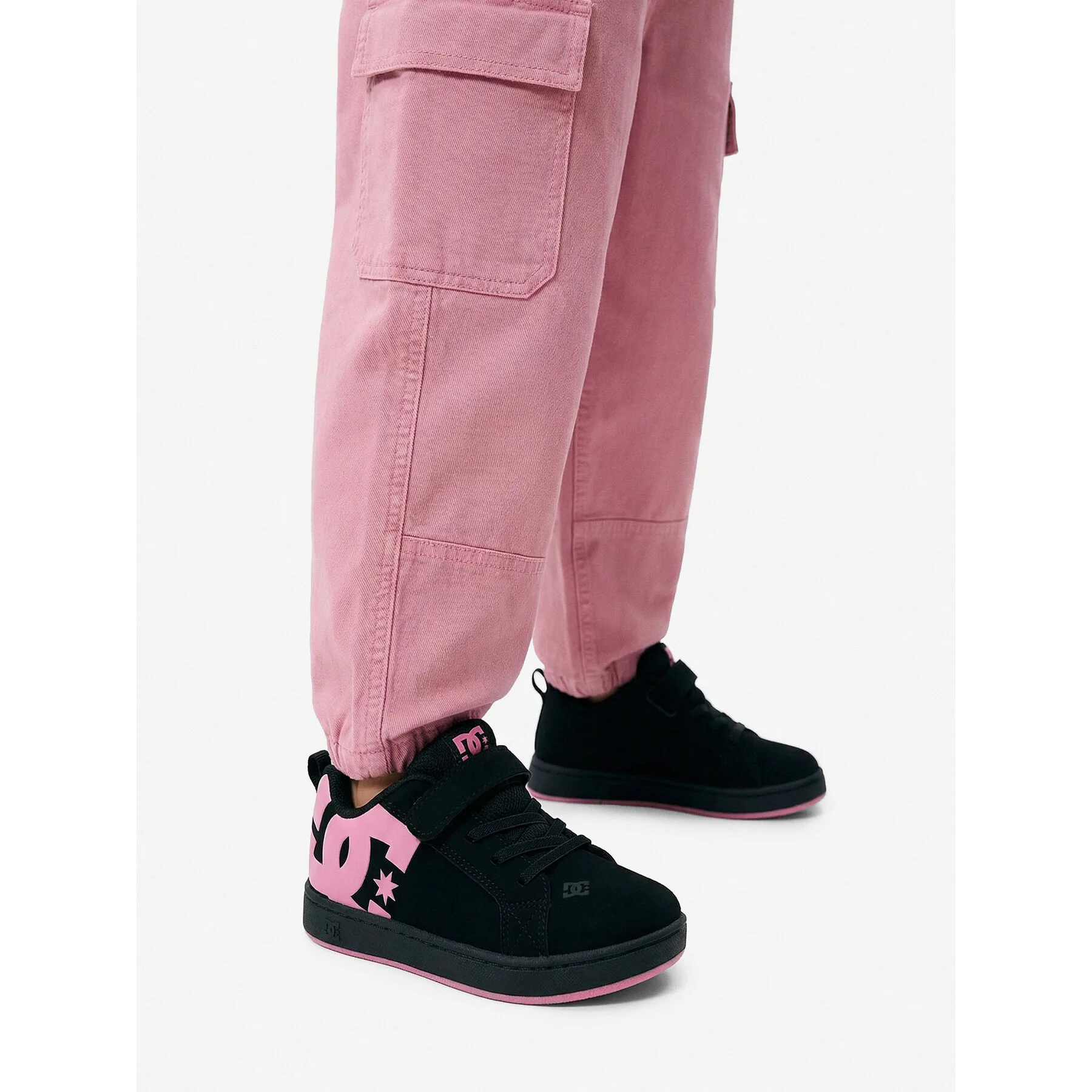 Детски маратонки DC Shoes Graffik Elastic Toddler DC02547003 черни – Черен – Маратонки за момичета