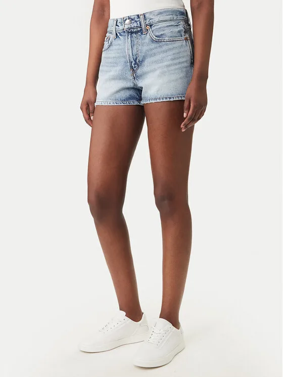 Дамски дънкови шорти Calvin Klein Jeans LV047F770G сини