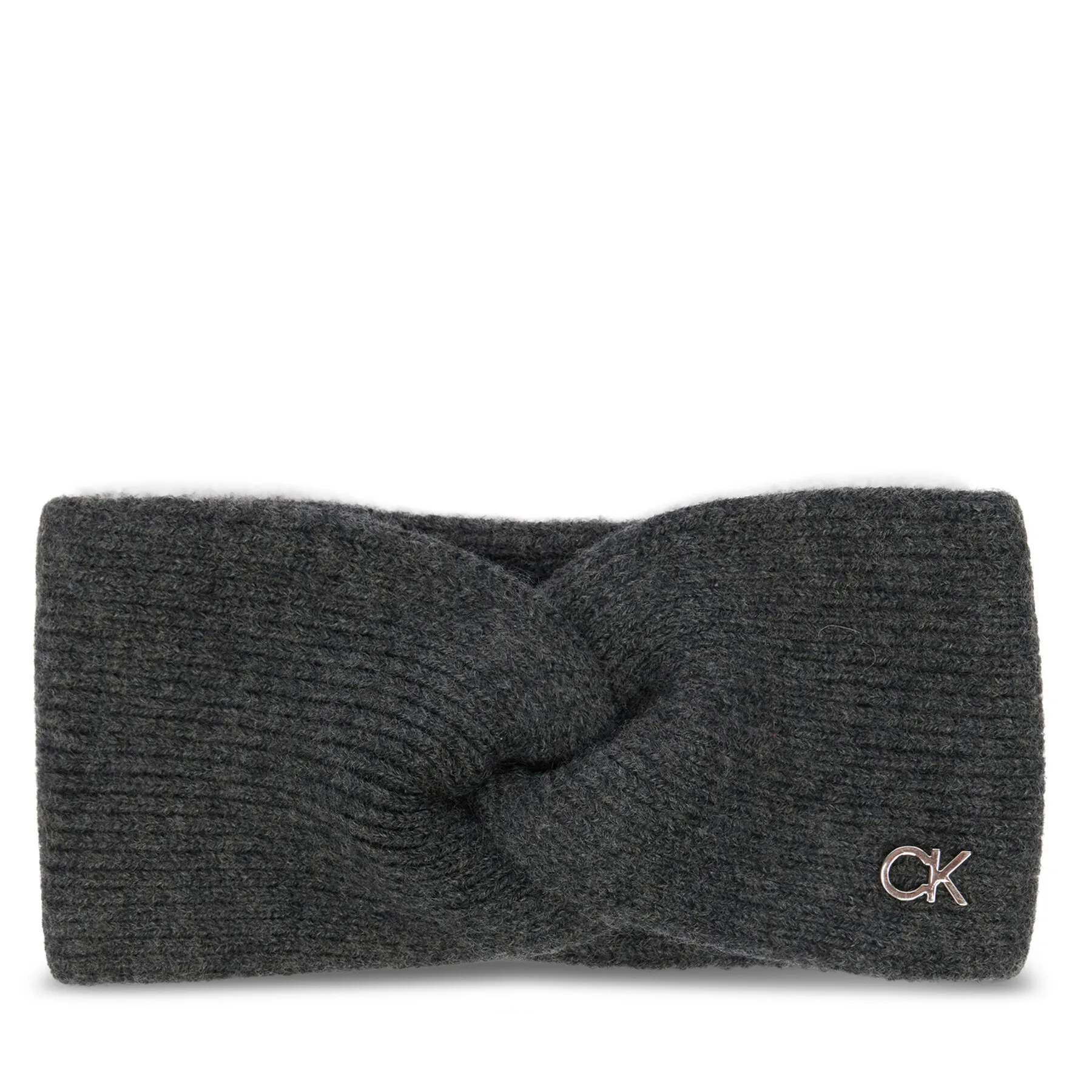 Дамска лента за глава Calvin Klein Chunky тъмносива – Ленти за глава и наушници