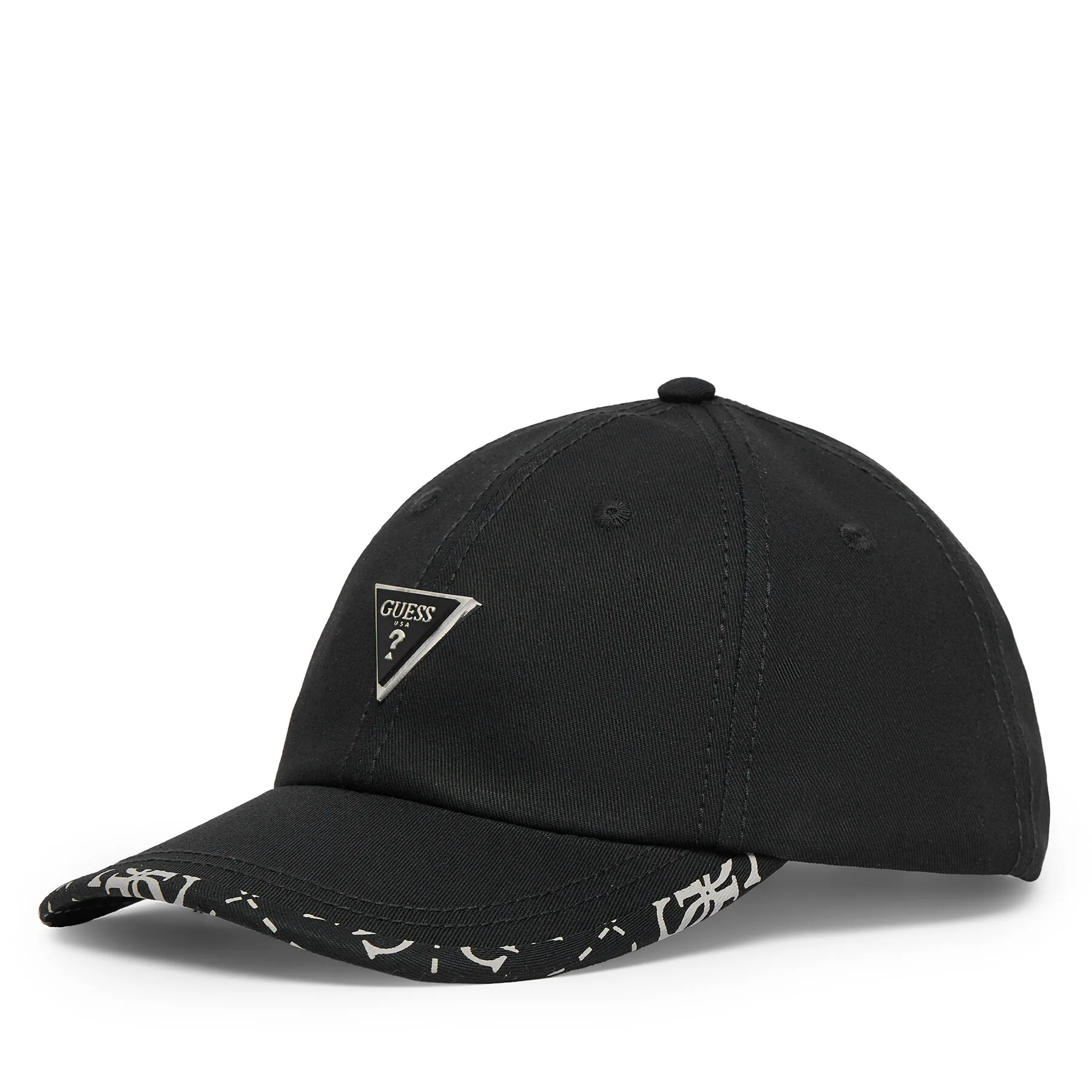 Дамска шапка с козирка Guess AM9654 COT01 черна – Черен – Шапки с козирка