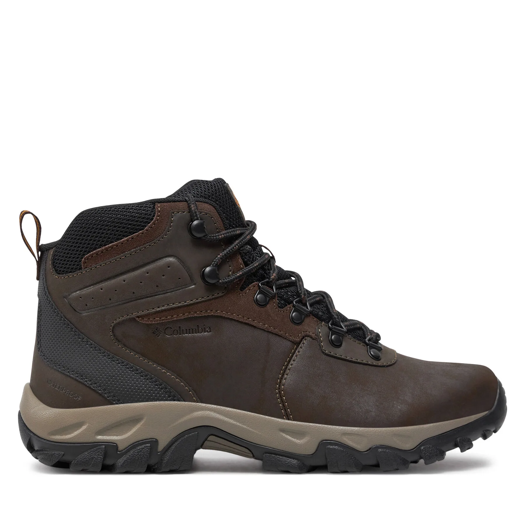 Туристически Columbia Newton Ridge Plus II Waterproof 1594731 Кафяв – Мъжки високи трекинг обувки
