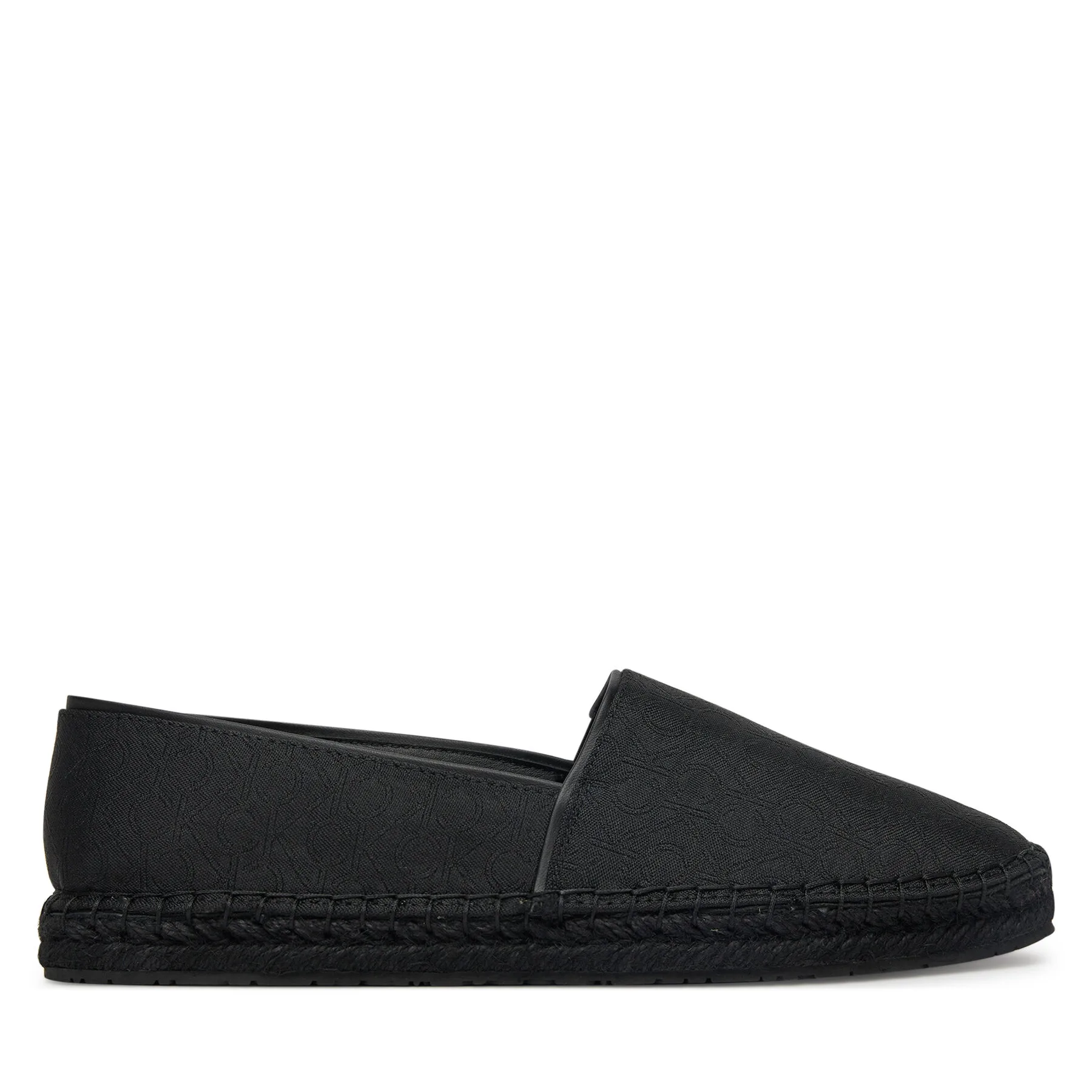 Еспадрили Calvin Klein Flat Espadrille - Jacq HW0HW02467 Черен – Дамски затворени еспадрили