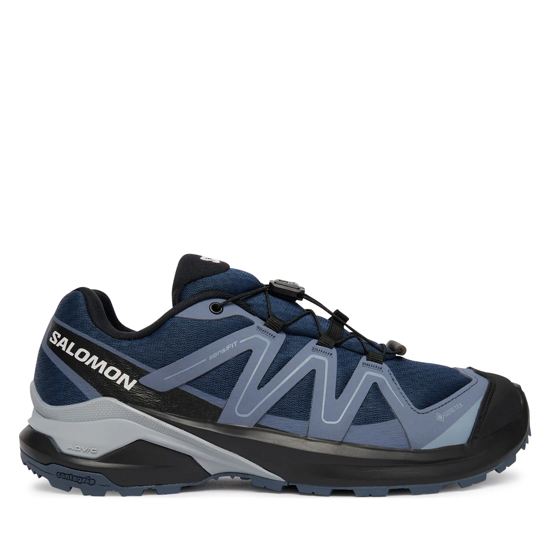 Дамски туристически обувки Salomon Examotion Gtx тъмносини – Дамски ниски трекинг обувки