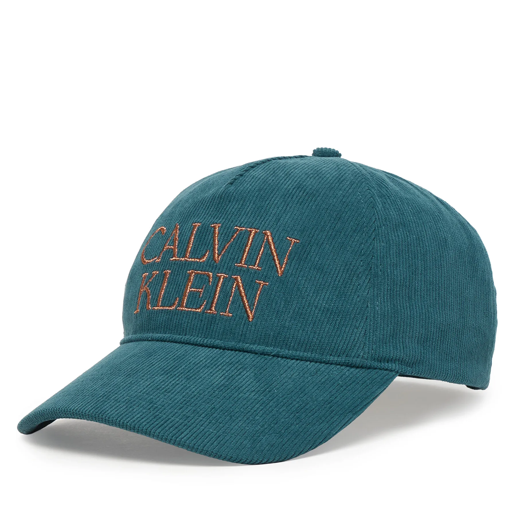 Шапка с козирка Calvin Klein Corduroy Graphic 5 Panel Cap LV04D5064G Тъмносин – Шапки с козирка