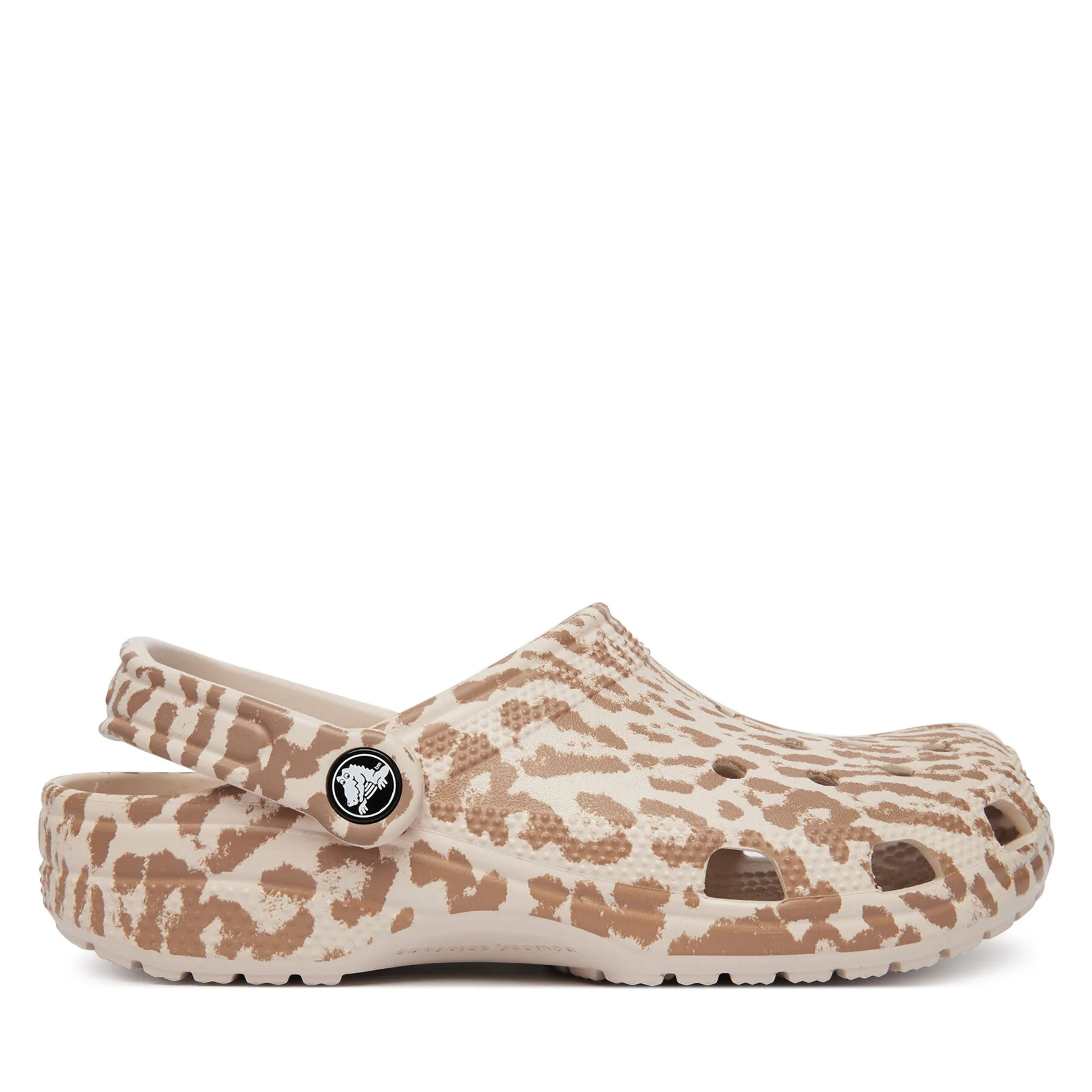 Дамски чехли Crocs Classic Pop Animal бежови